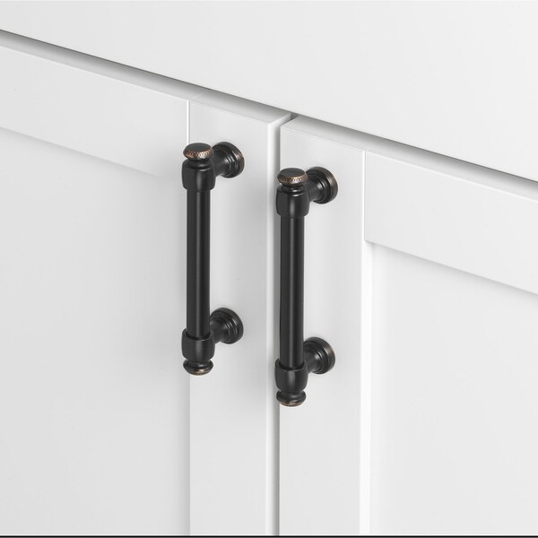 3-3/4 In. Center To Center Oil Rubbed Bronze Classic Euro Bar Pull - 4361-96-ORB, 10PK